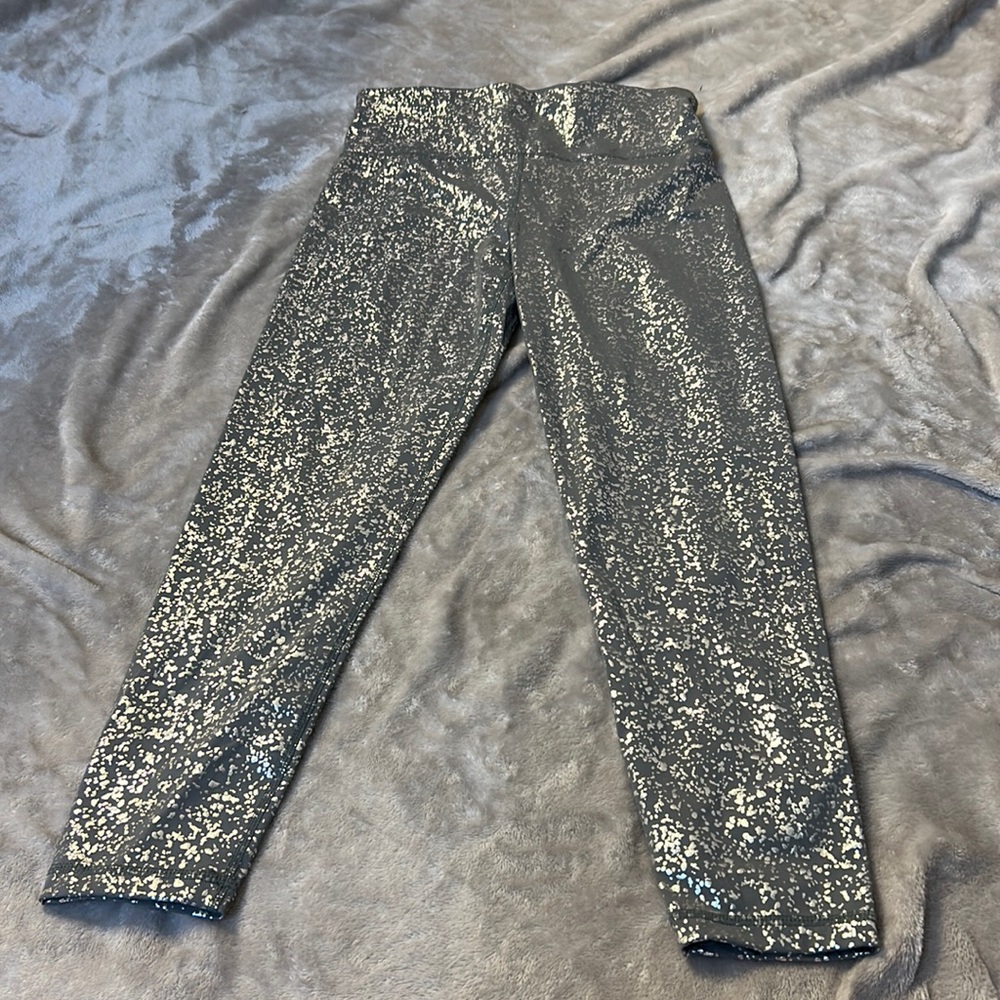 Sweaty Betty 7/8 goddess legging in silver foil